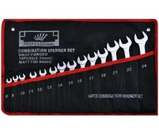 Premium 14PCS Ratcheting Combination Wrench Set, 8mm - 24mm