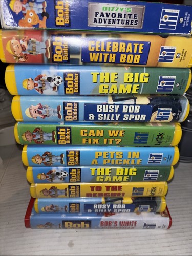 Vtg bob the builder kids - builder, vhs