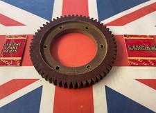 LUCAS MAGDYNO MAGNETO EARLY TYPE 58 TOOTH GEAR 3/8" DEEP SIX HOLES FOR RIVETS