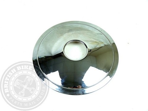 Chrome front wheel nave plate - wheel,