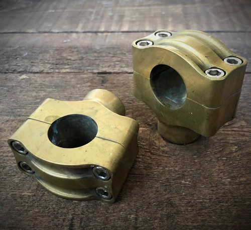 Brass cafe racer handlebar - racer,