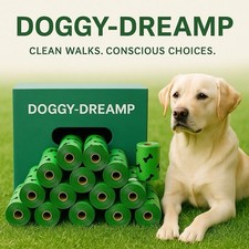 Dog Poo Bags 5 rolls Count, Poo Bags, poo bags for dogs, extra thick poo bags