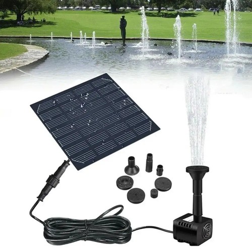 Solar pond pump power fountain - pond,
