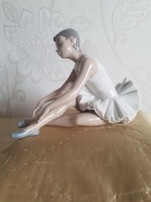 NAO by Lladro Sitting Ballerina Figurine Handmade in Spain Porcelain Collectible