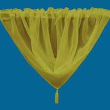Plain Tasseled Voile Swags All