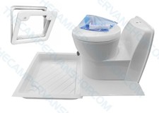 Thetford Electric Toilet + 100mm Depth Shower Tray + External Door