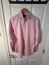 TM Lewin mens shirt 15.5 pink