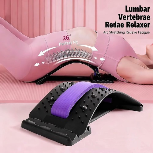 Lumbar back stretcher massager - back,