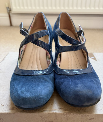 Hotter florielle blue suede - hotter,