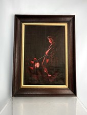 Antique Framed Japanese Silk