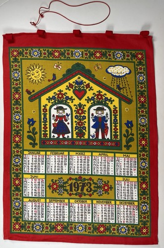 Vintage 1973 german calendar - 1973,