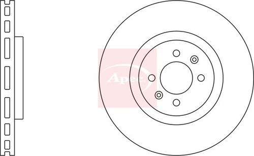 Brake disc front 340mm outer - front,