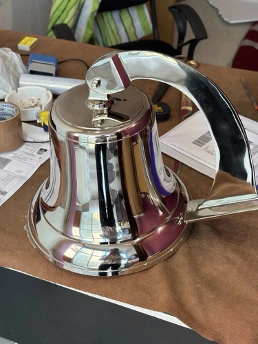 Inch large brass ship - large, bell