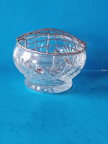Crystal rose bowl with - rose,