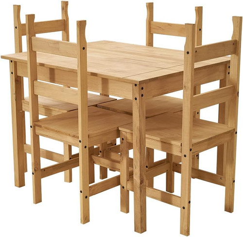 Solid wood dining table - solid, set
