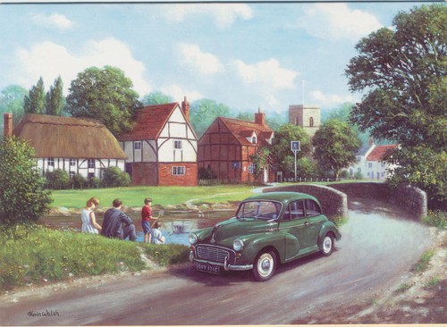Morris minor english village - morris,