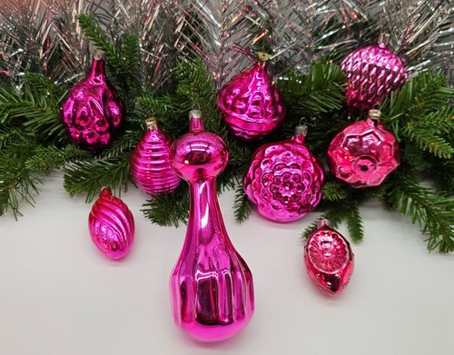 Vintage christmas pink forms - vintage,