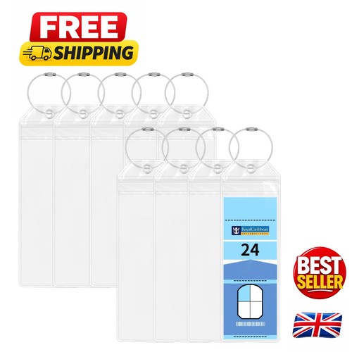 Clear rectangular luggage - rectangular, tag