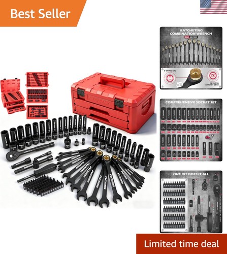 Durable 132 piece chrome - 132-piece,