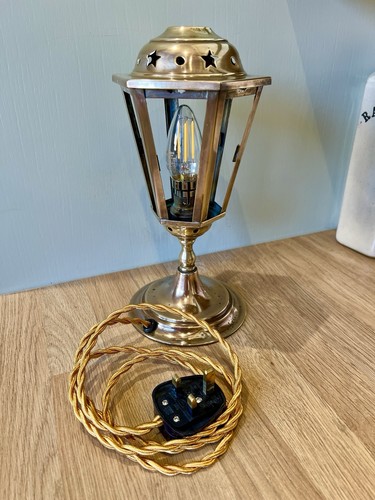 Antique vintage brass lantern - brass,