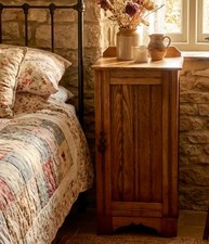 Handsome Antique Ash Bedside