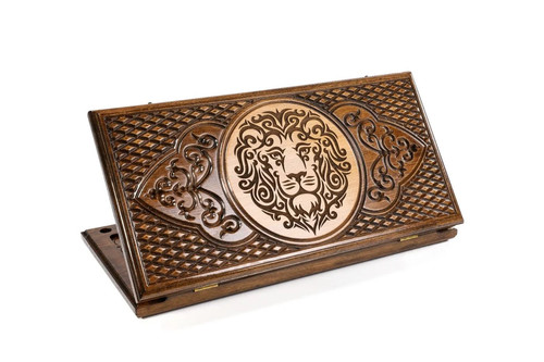 Wooden backgammon set - wooden,