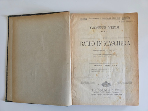 Vintage music score - music, masked