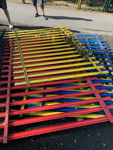 Metal painted railings panels - metal,