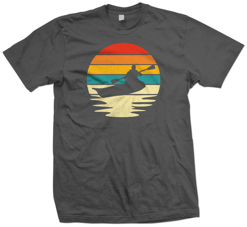 Retro kayak canoe shirt - retro,
