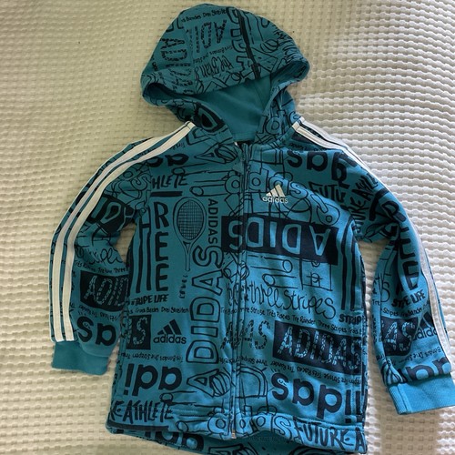 Child adidas zip - zip, fronted