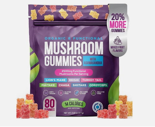 Mushroom gummies 2500mg - mushroom,