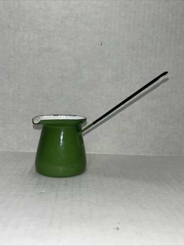 Vintage green enamel turkish - vintage,