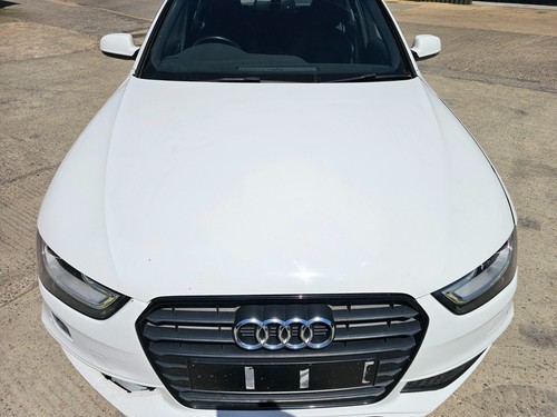 Audi bonnet white ly9c - audi, a4