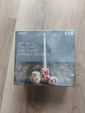 Next set of 3 floral tea light