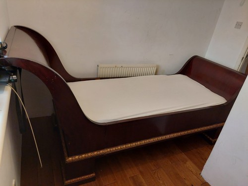 Antique french wooden - antique, sleigh