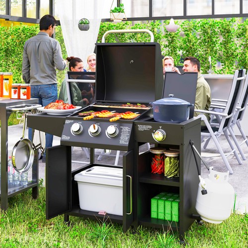 Outsunny burner gas grill - gas,