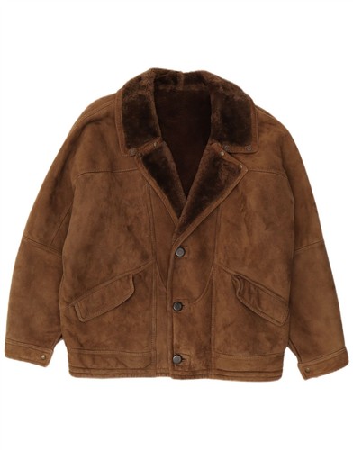 Vintage mens shearling jacket - mens,