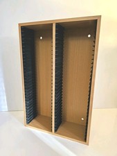 Vintage Double CD Standing Rack Storage Tower Unit Holds 60 CDs