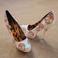 White Sequin Multi Colour