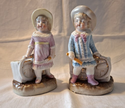 Antique conta and boehme - antique, pair