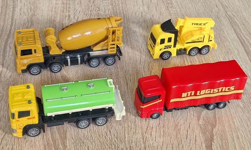 4pcs trucks set fuel - trucks, tanker