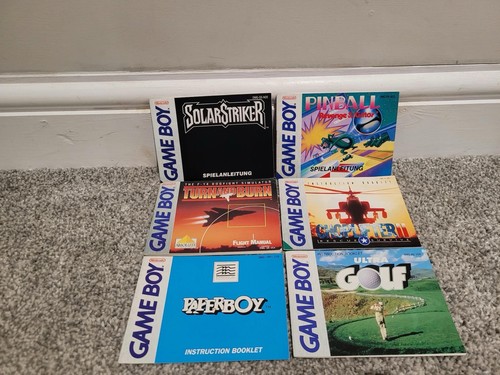 Original gameboys manuals - original,