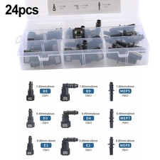 Fuel Line Quick Connector Repair Kit 24PCS with Multiple Sizes for Diesel Hose