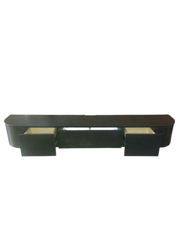 140cm black wall - black,