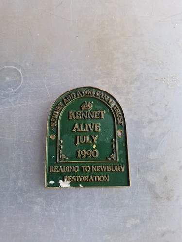 Brass canal boat plaque - brass,