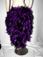 Dancer Feather waterfall Showgirl Tie On Bustle Skirt White Red Black Pink White