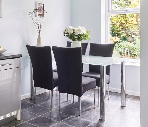 Frosted glass dining table - dining,