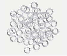 13mm Clear Plastic Roman Blind Curtain Rings - Packs of 10, 20, 50 & 100