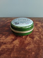 Small Lined Harrods Tin Trinket Box Pill Pot Green Gold Harrods Building Image