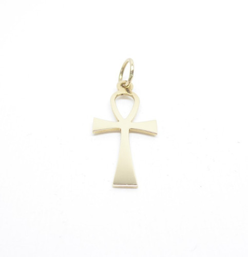 9ct gold ank pendant ankh - 9ct,